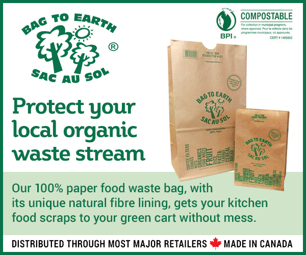 Paper food waste bags — you can't get more organic than that!